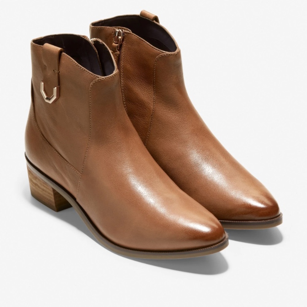 Cole Haan Tan Ankle Booties